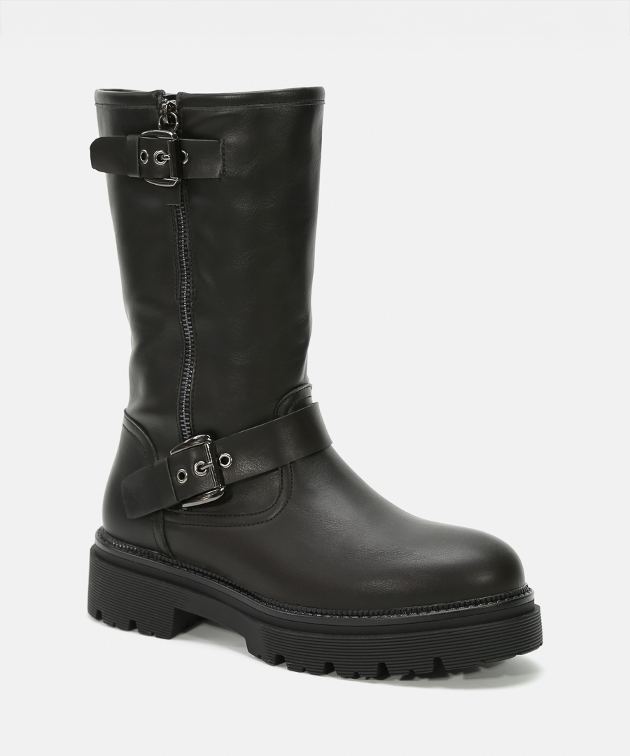 Botas biker negras image number null